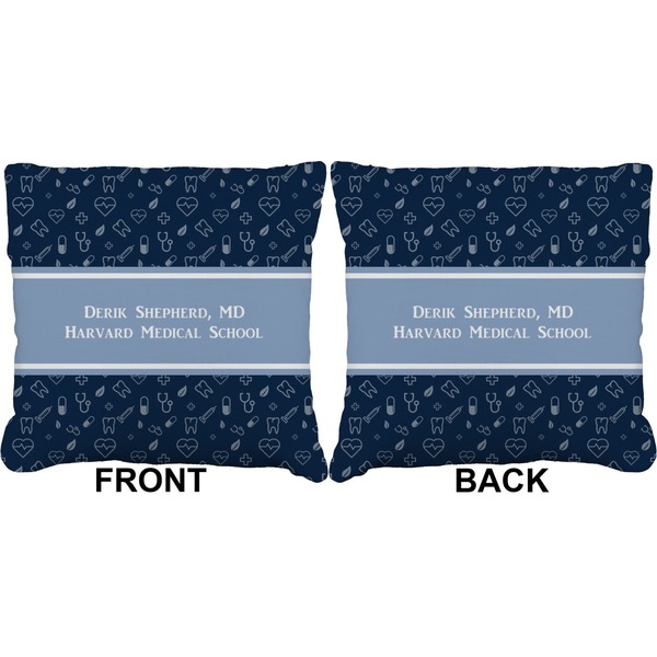 Medical Doctor Burlap Pillow Approval