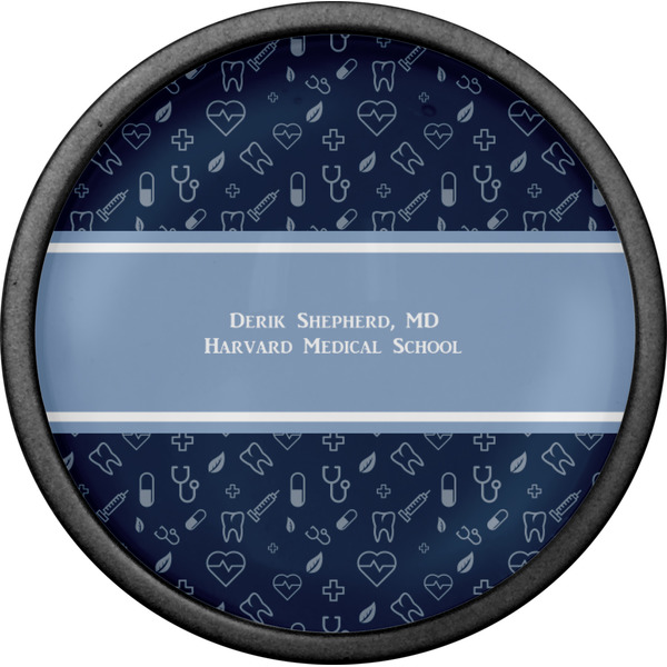 Medical Doctor Cabinet Knob - Black - Front