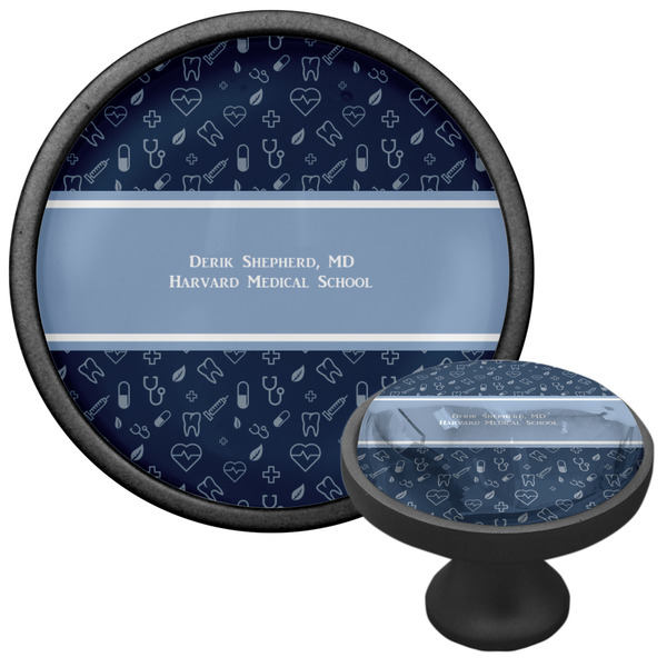 Medical Doctor Cabinet Knob - Black - Multi Angle