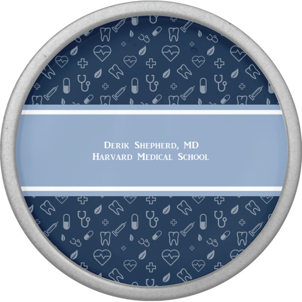 Medical Doctor Cabinet Knob - Nickel - Front