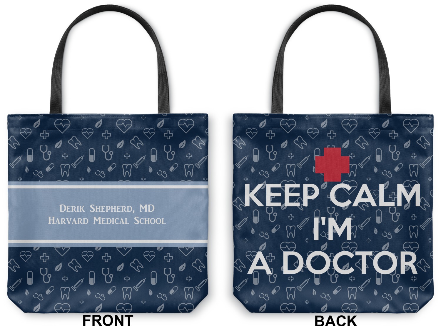 Custom Medical Doctor Canvas Tote Bag (Personalized) YouCustomizeIt