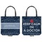 Medical Doctor Canvas Tote - Front and Back