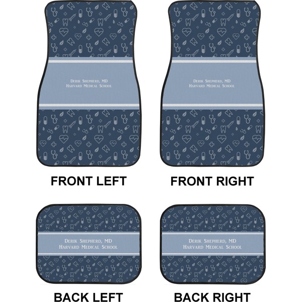 Medical Doctor Car Floor Mats Set (2F + 2B)