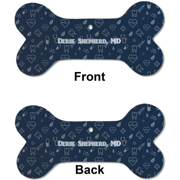 Medical Doctor Ceramic Flat Ornament - Bone Front & Back (APPROVAL)