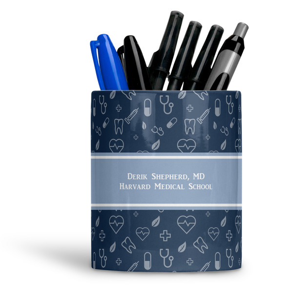 Custom Medical Doctor Ceramic Pen Holder
