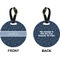 Medical Doctor Circle Luggage Tag (Front + Back)