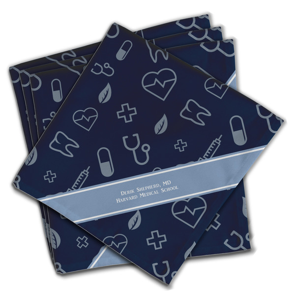 Custom Medical Doctor Cloth Napkins (Set of 4) (Personalized)