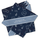 Medical Doctor Cloth Cocktail Napkins - Set of 4 w/ Name or Text