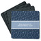 Medical Doctor Square Rubber Backed Coasters - Set of 4 (Personalized)