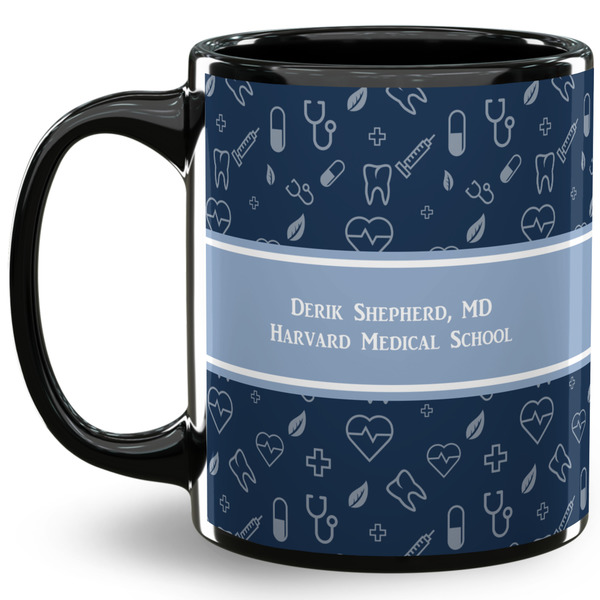 Custom Medical Doctor 11 Oz Coffee Mug - Black (Personalized)