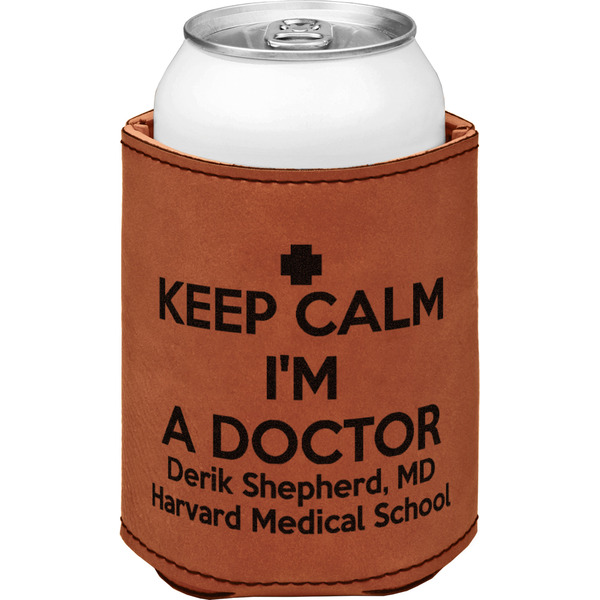 Custom Medical Doctor Leatherette Can Sleeve - Double Sided (Personalized)