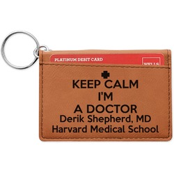 Medical Doctor Leatherette Keychain ID Holder (Personalized)