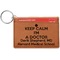 Medical Doctor Leatherette Keychain ID Holder - Single Sided (Personalized)
