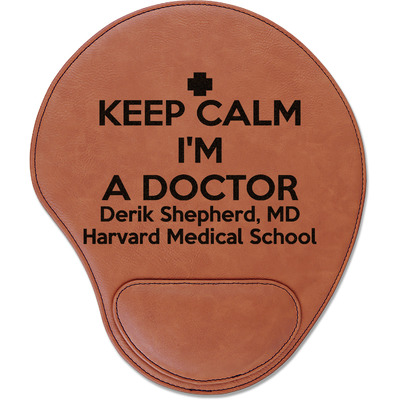 Medical Doctor Leatherette Mouse Pad with Wrist Support (Personalized)