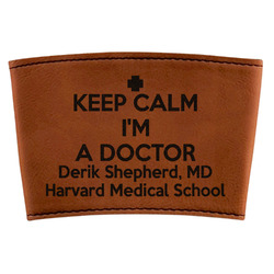 Medical Doctor Leatherette Cup Sleeve (Personalized)