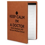 Medical Doctor Leatherette Portfolio with Notepad - Small - Single Sided (Personalized)