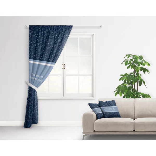 Medical Doctor Curtain With Window and Rod - in Room Matching Pillow