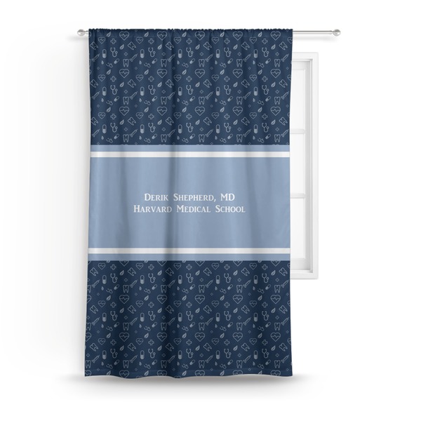 Custom Medical Doctor Curtain - 50"x84" Panel (Personalized)
