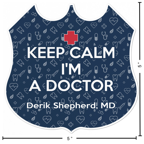 Medical Doctor Custom Shape Iron On Patches - L - APPROVAL