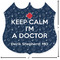Medical Doctor Custom Shape Iron On Patches - L - APPROVAL