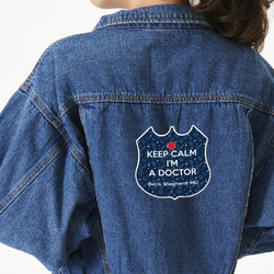 Medical Doctor Twill Iron On Patch - Custom Shape - X-Large (Personalized)