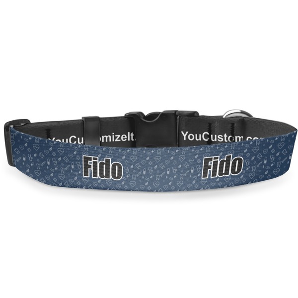Custom Medical Doctor Deluxe Dog Collar (Personalized)