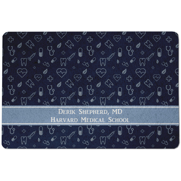 Custom Medical Doctor Dog Food Mat w/ Name or Text