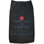 Medical Doctor Black Pet Shirt (Personalized)