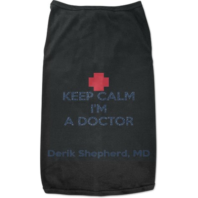 Medical Doctor Black Pet Shirt (Personalized)