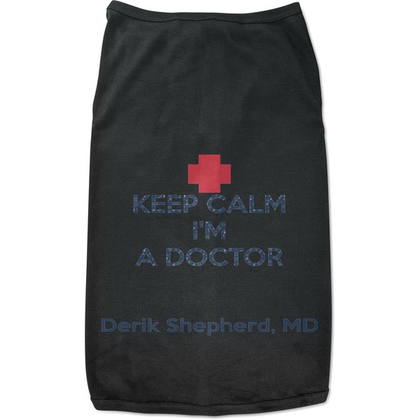 Custom Medical Doctor Black Pet Shirt - M (Personalized)