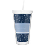 Medical Doctor Double Wall Tumbler with Straw (Personalized)