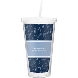 Medical Doctor Double Wall Tumbler with Straw (Personalized)
