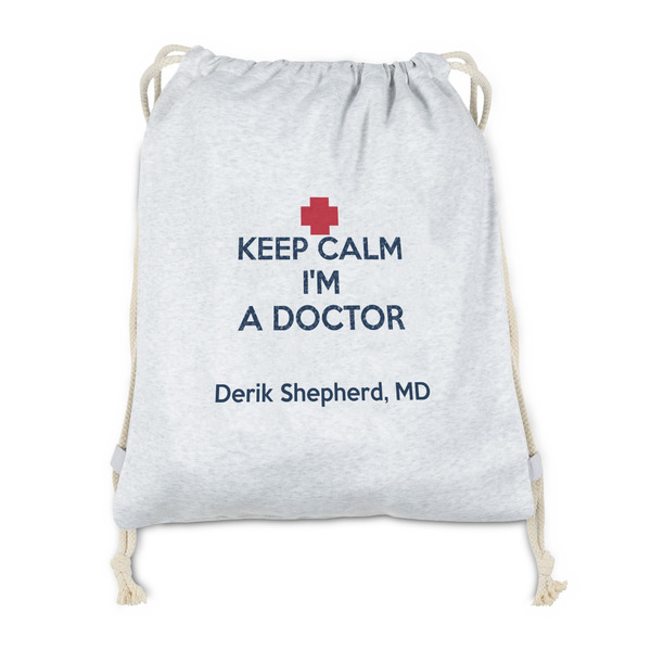 Custom Medical Doctor Drawstring Backpack - Sweatshirt Fleece - Double Sided (Personalized)