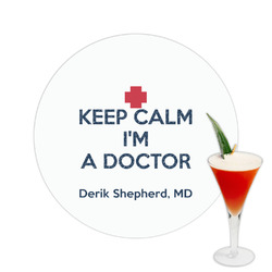 Medical Doctor Printed Drink Topper -  2.5" (Personalized)
