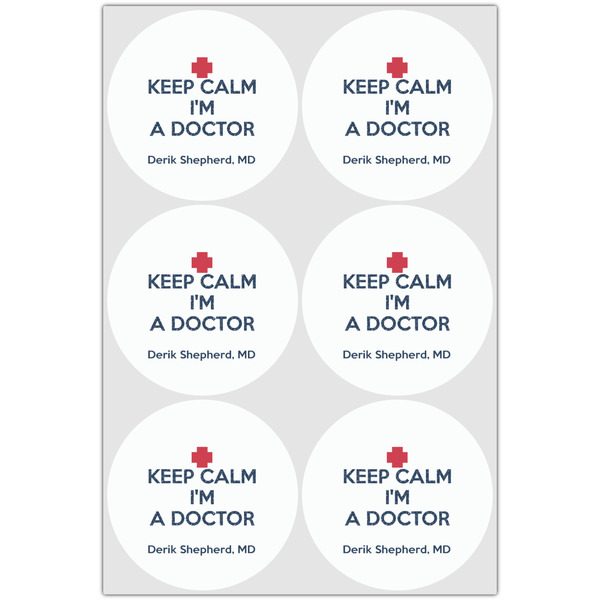 Medical Doctor Drink Topper - XLarge - Set of 6