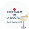 Medical Doctor Printed Drink Topper - 3.5" (Personalized)