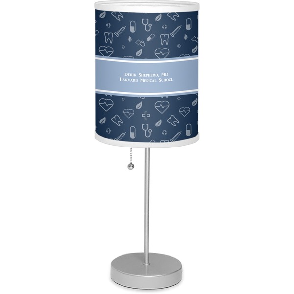 Custom Medical Doctor Lamp with Drum Shade (Personalized)