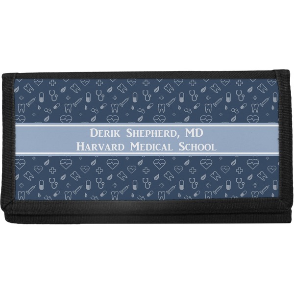 Custom Medical Doctor Canvas Checkbook Cover (Personalized)