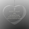 Medical Doctor Engraved Glass Ornaments - Heart