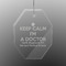 Medical Doctor Engraved Glass Ornaments - Octagon