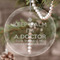 Medical Doctor Engraved Glass Ornament (Personalized)