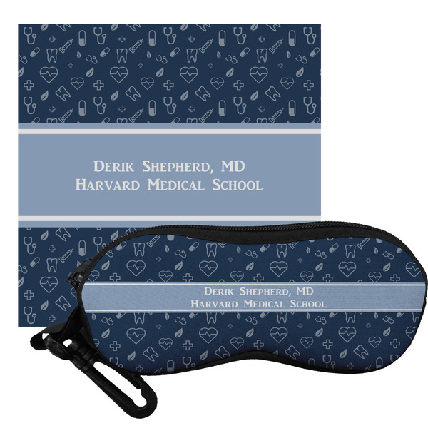 Custom Medical Doctor Eyeglass Case & Cloth (Personalized)