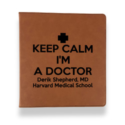 Medical Doctor Leather Binder - 1" - Rawhide (Personalized)