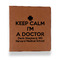 Medical Doctor Leather Binder - 1" - Rawhide (Personalized)