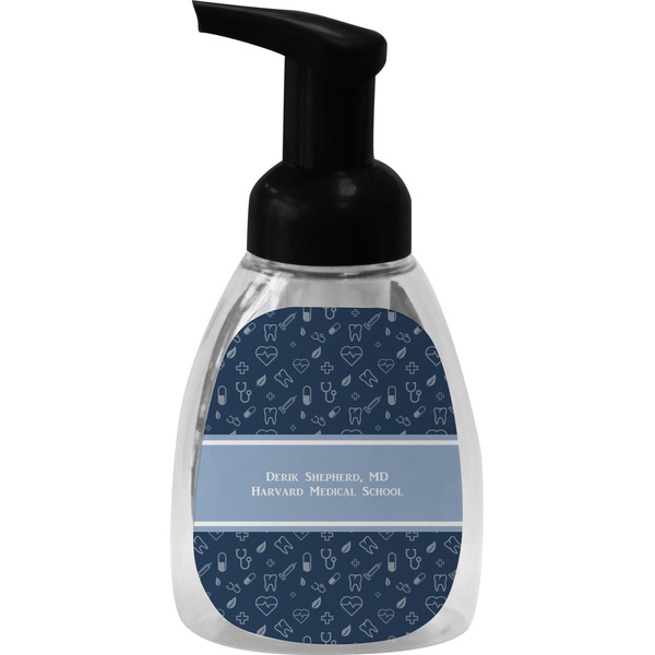 Custom Medical Doctor Foam Soap Bottle - Black (Personalized)