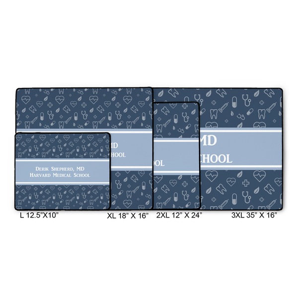 Medical Doctor Gaming Mats - SIZE CHART