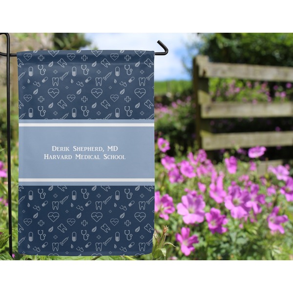 Medical Doctor Garden Flag - Outside In Flowers
