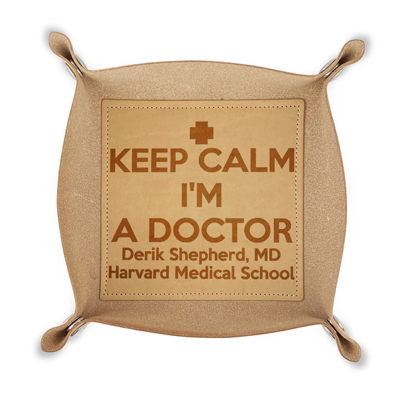 Custom Medical Doctor Genuine Leather Valet Tray (Personalized)