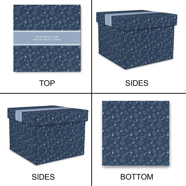 Medical Doctor Gift Boxes with Lid - Canvas Wrapped - Medium - Approval