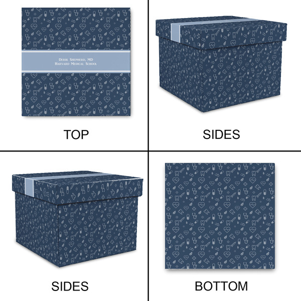 Medical Doctor Gift Boxes with Lid - Canvas Wrapped - X-Large - Approval